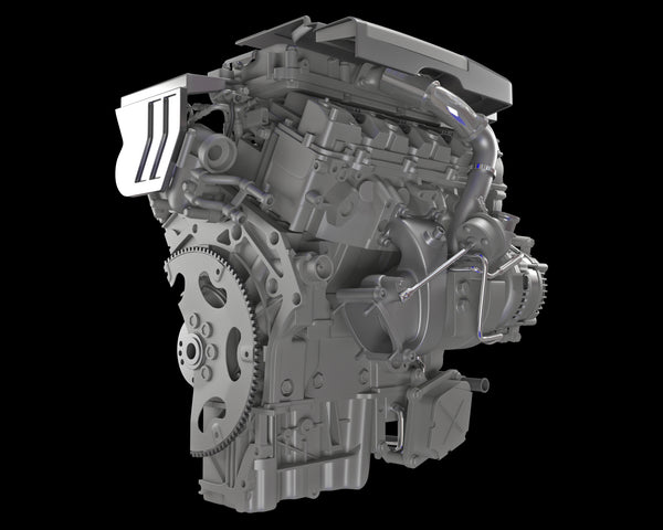 3d Model - Sectioned Animated V6 Engine – 3d Horse