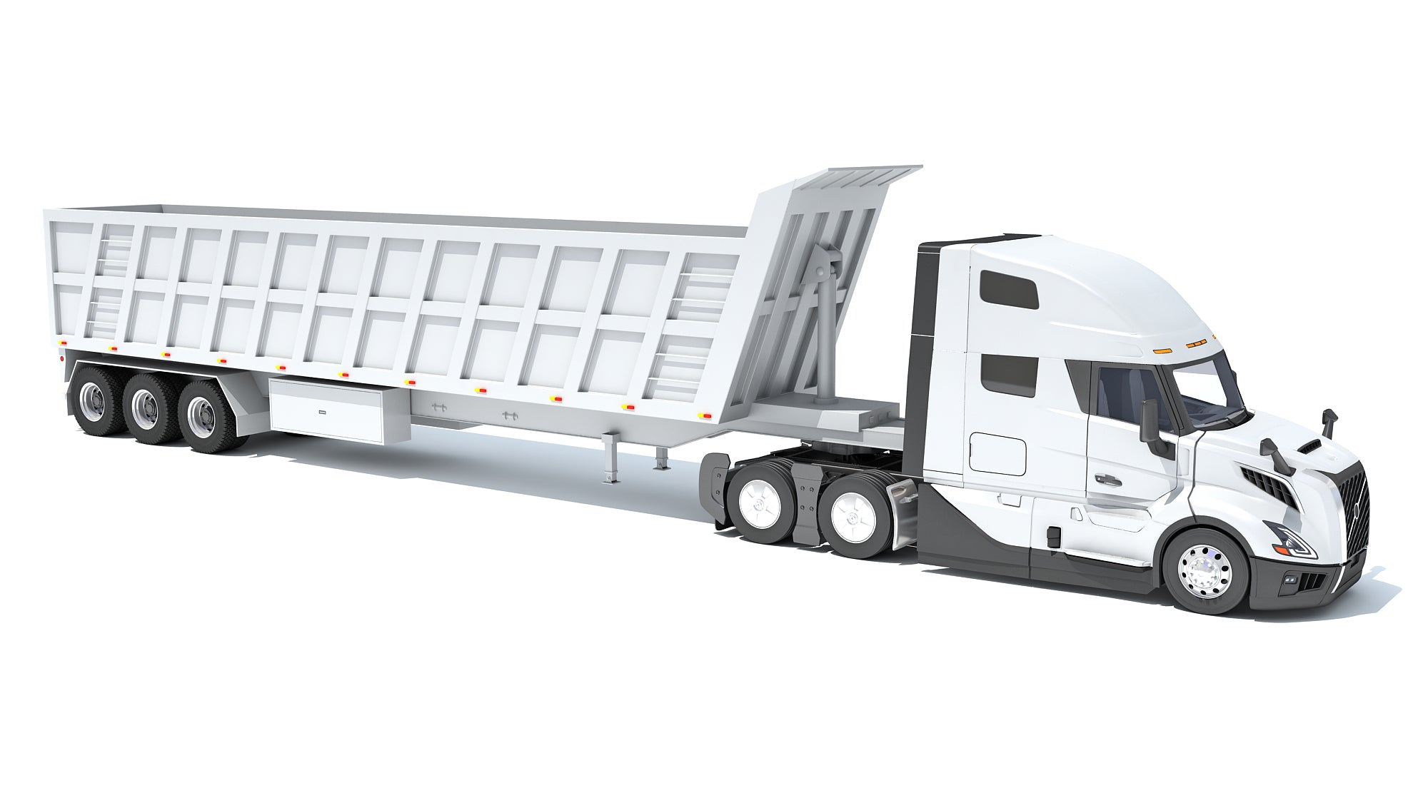 2024 Semi Truck with Tipper Trailer