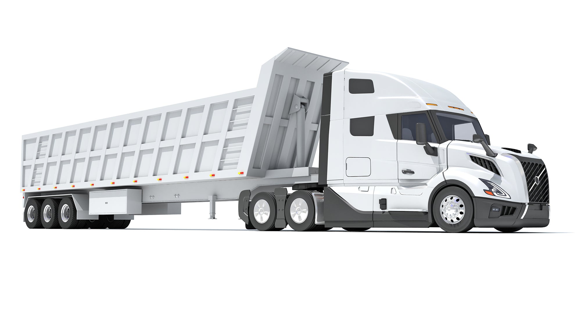 2024 Semi Truck with Tipper Trailer