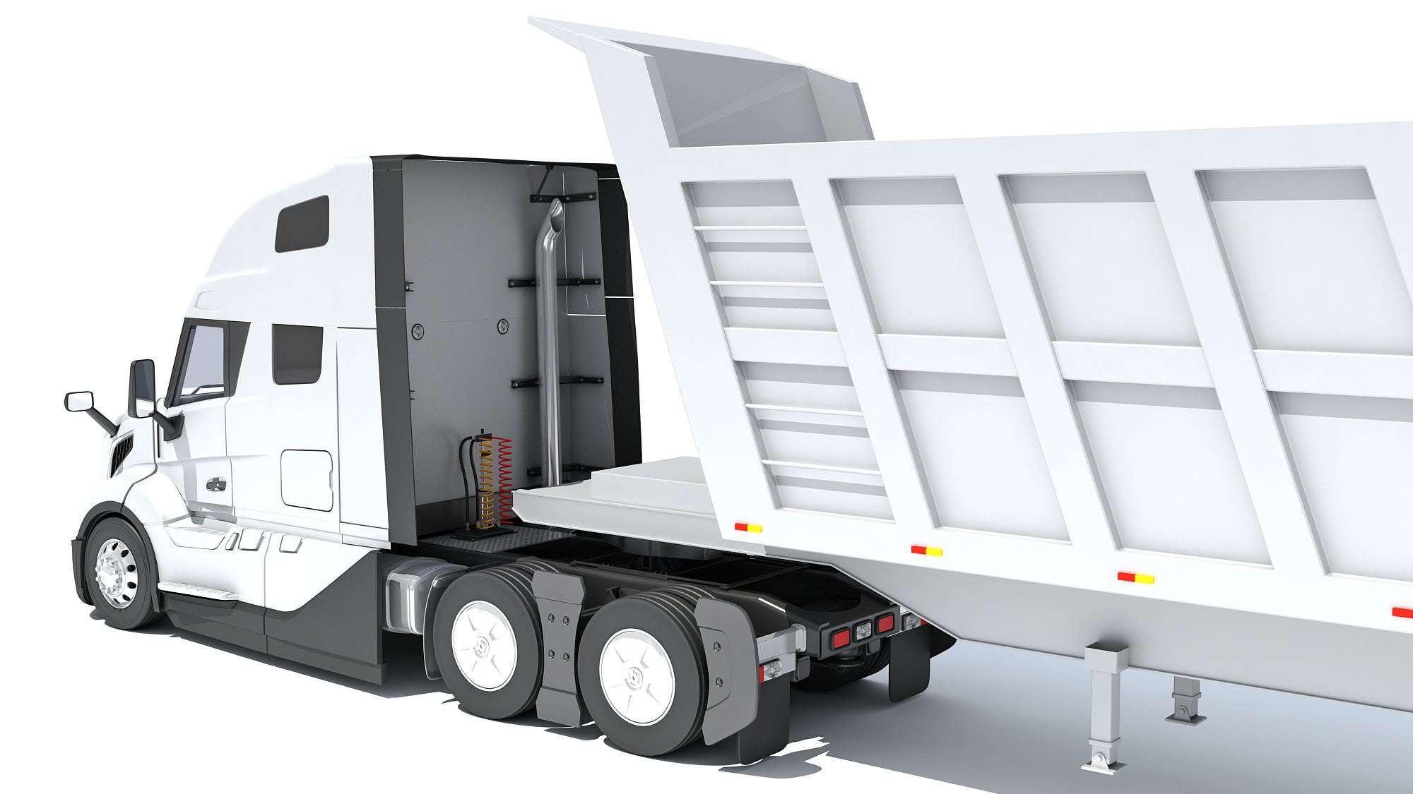 2024 Semi Truck with Tipper Trailer