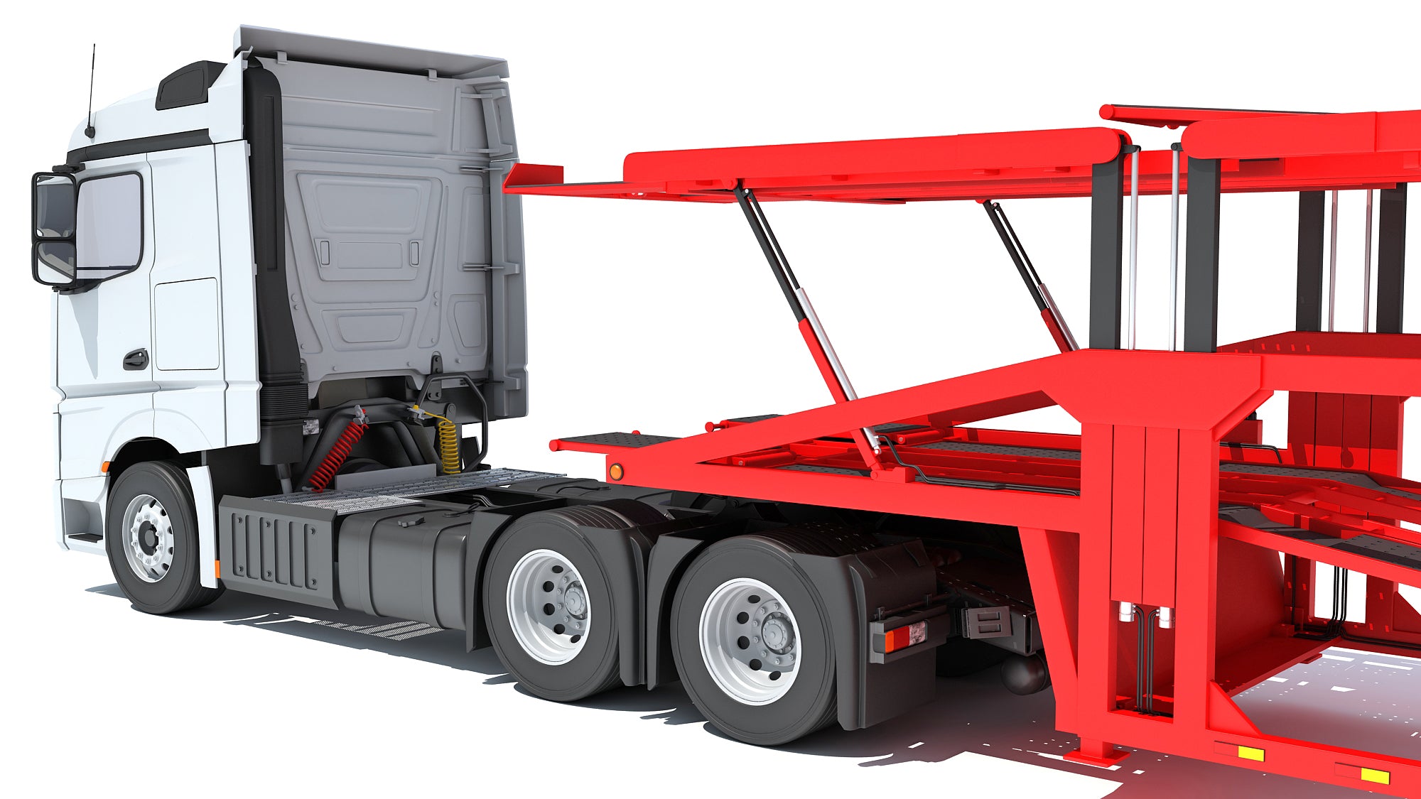 Car Transporter Semi Truck 3D Models – 3D Horse