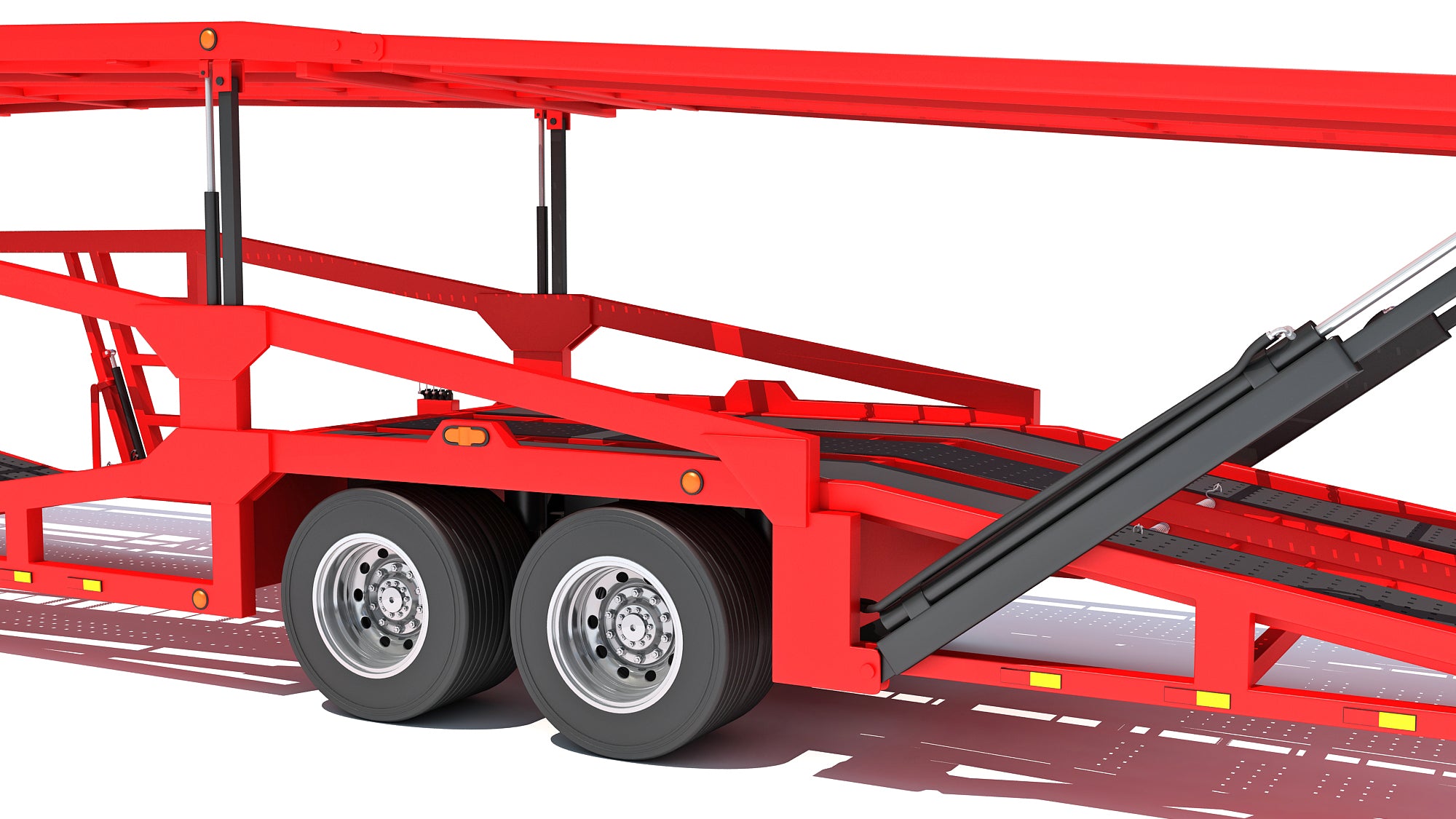 Car Transporter Semi Truck Model