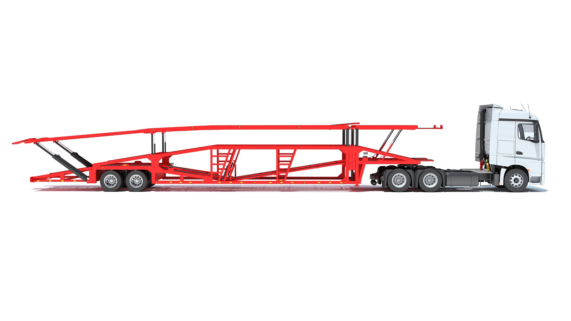 Car Transporter Semi Truck 3D