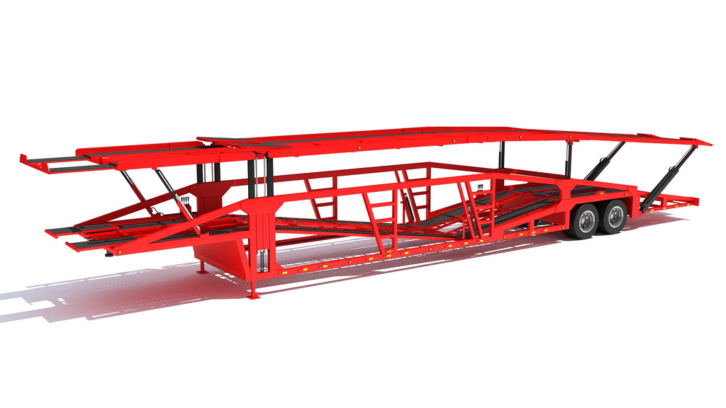 3D Car Carrier Trailer