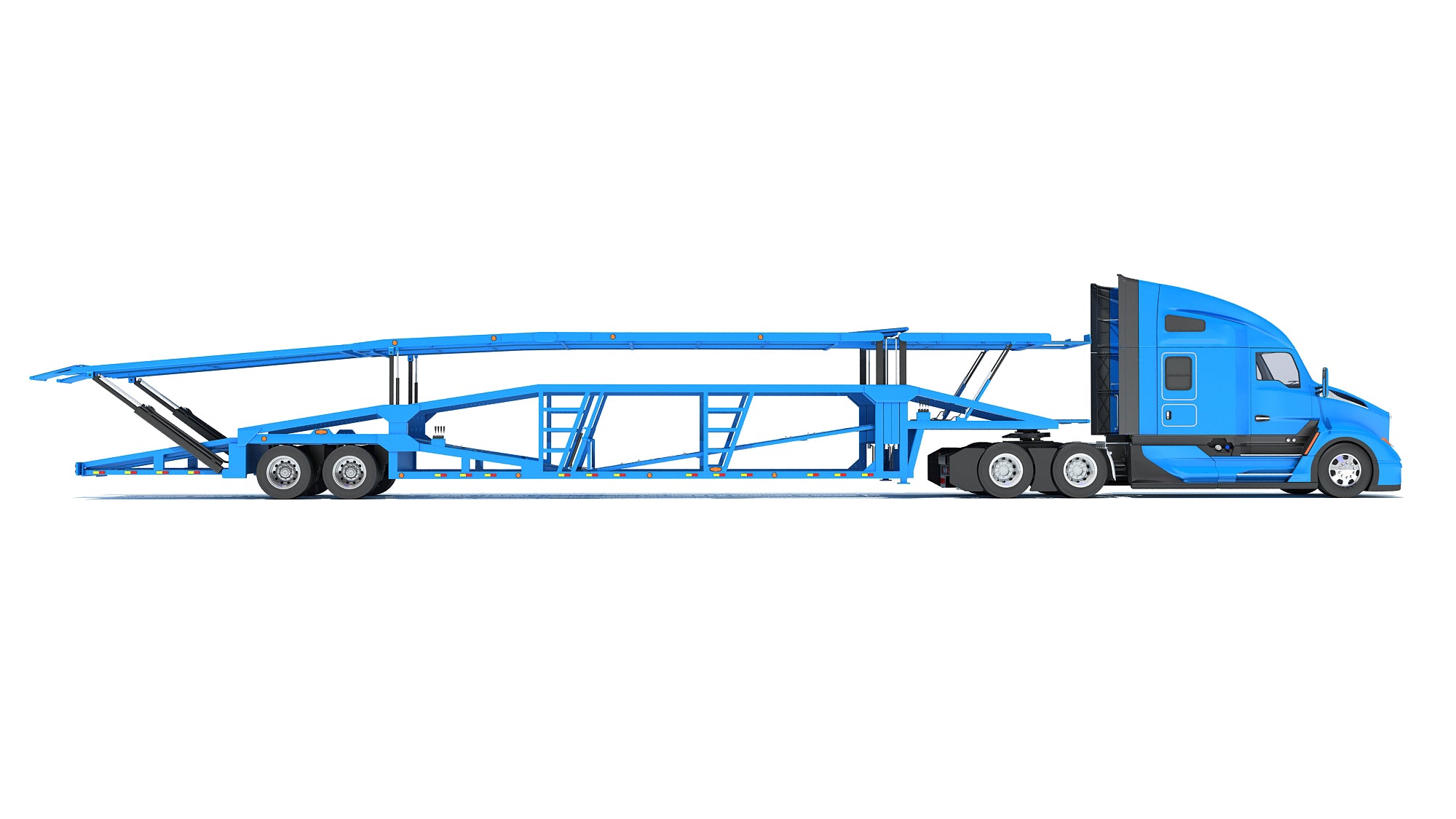 Car Hauler Trailer Semi Truck