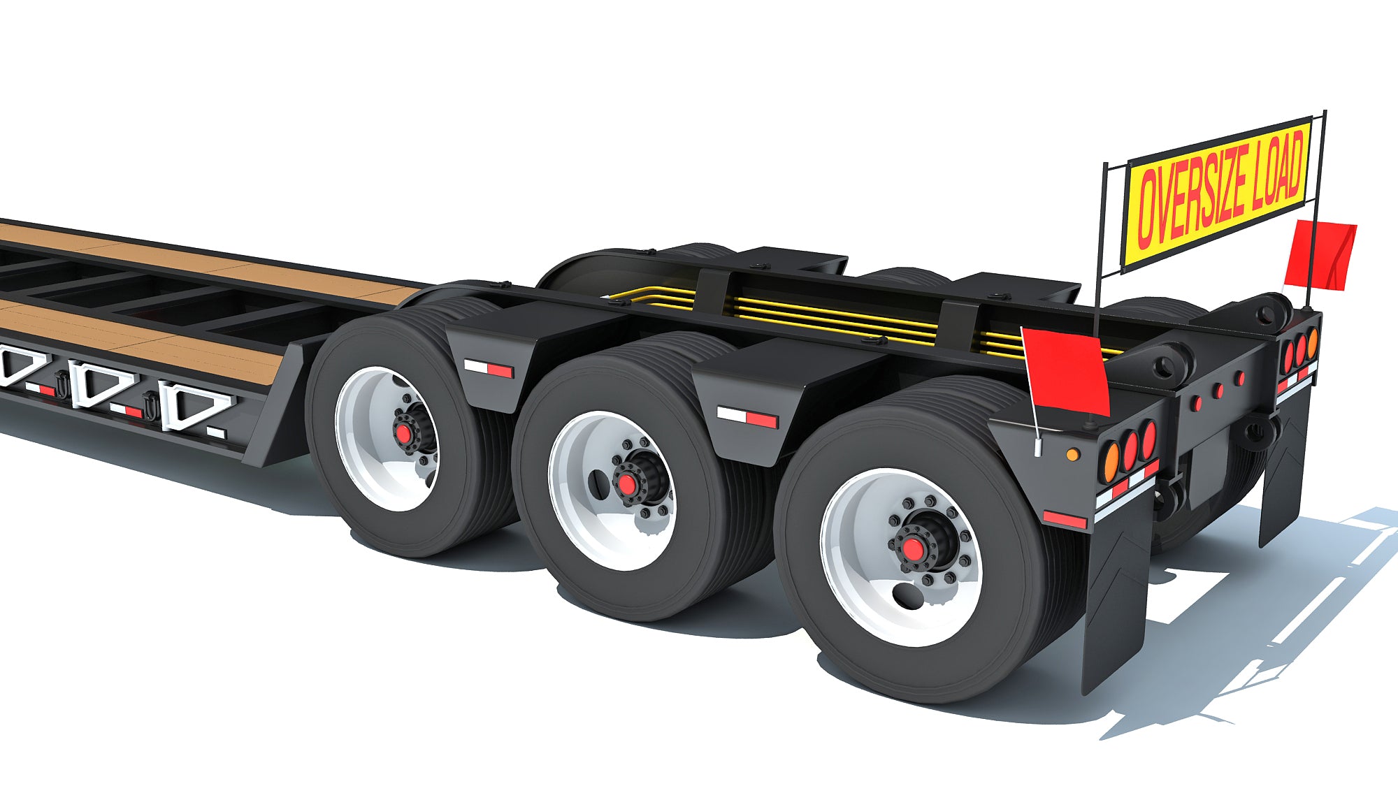 Heavy Truck with Lowboy Trailer