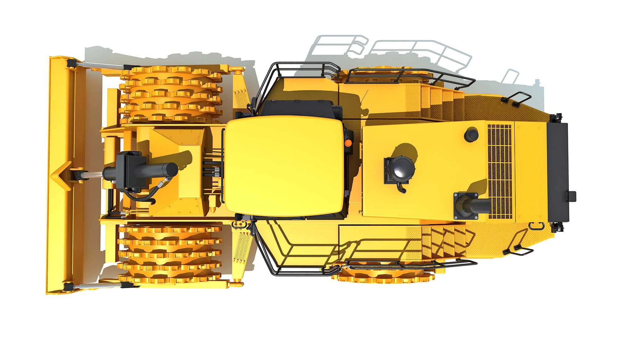 CAT Soil Compactor 3D Model