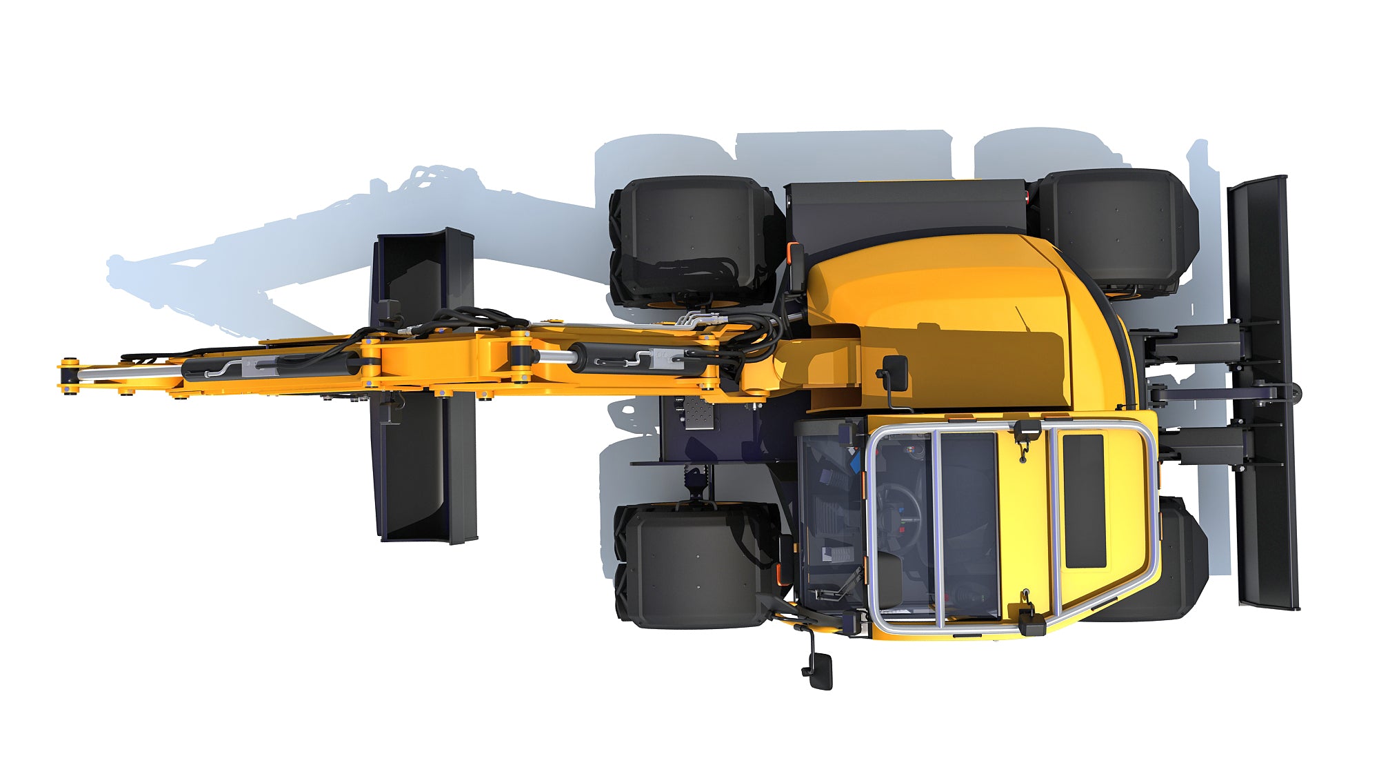 JCB HYDRADIG Wheeled Excavator 3D Model