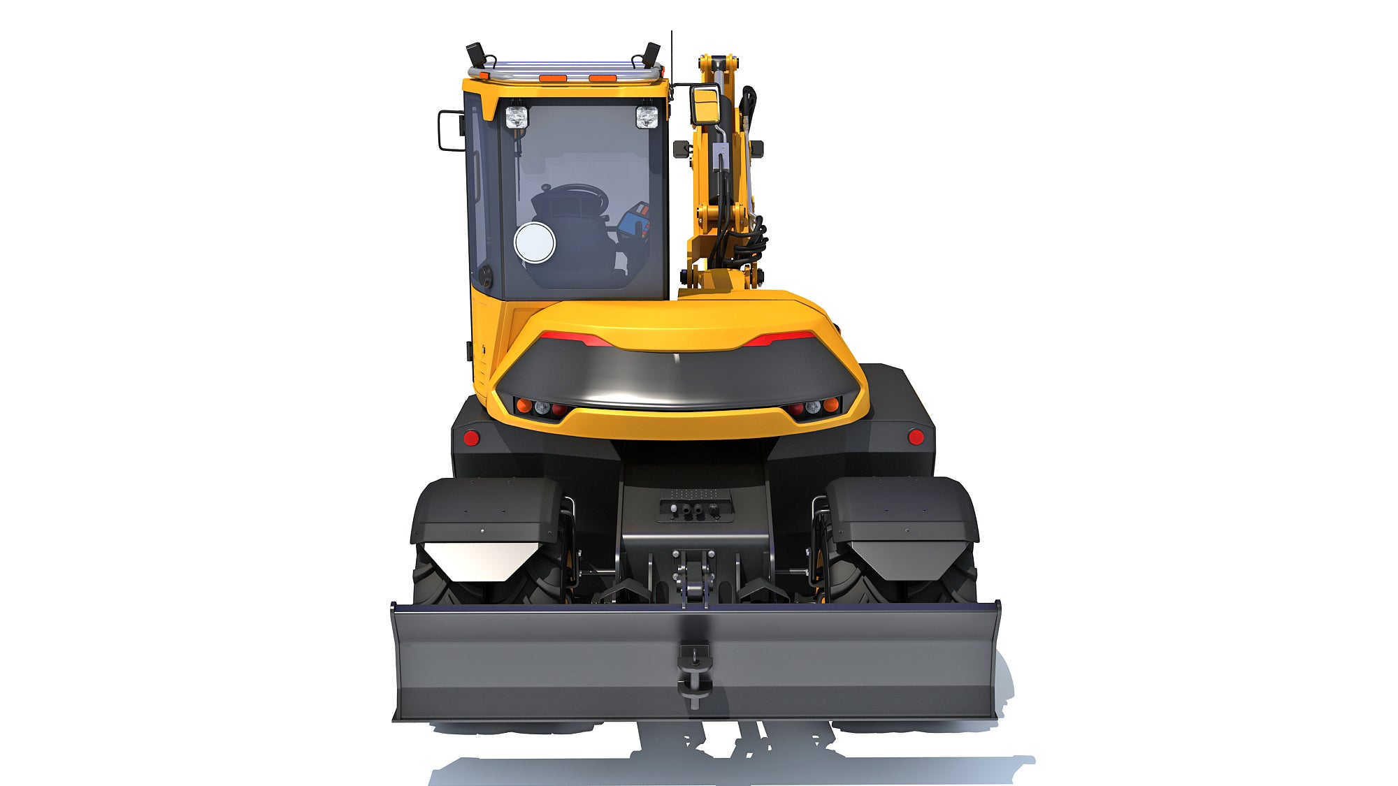 JCB HYDRADIG Wheeled Excavator 3D Model