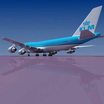 Boeing 747 with 6 Textures