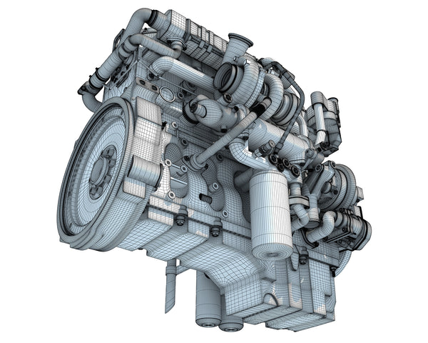 Industrial Diesel Engine 3D Models – 3D Horse