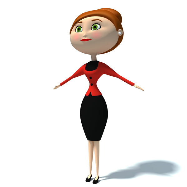 3D Characters - Cartoon Woman Model – 3D Horse