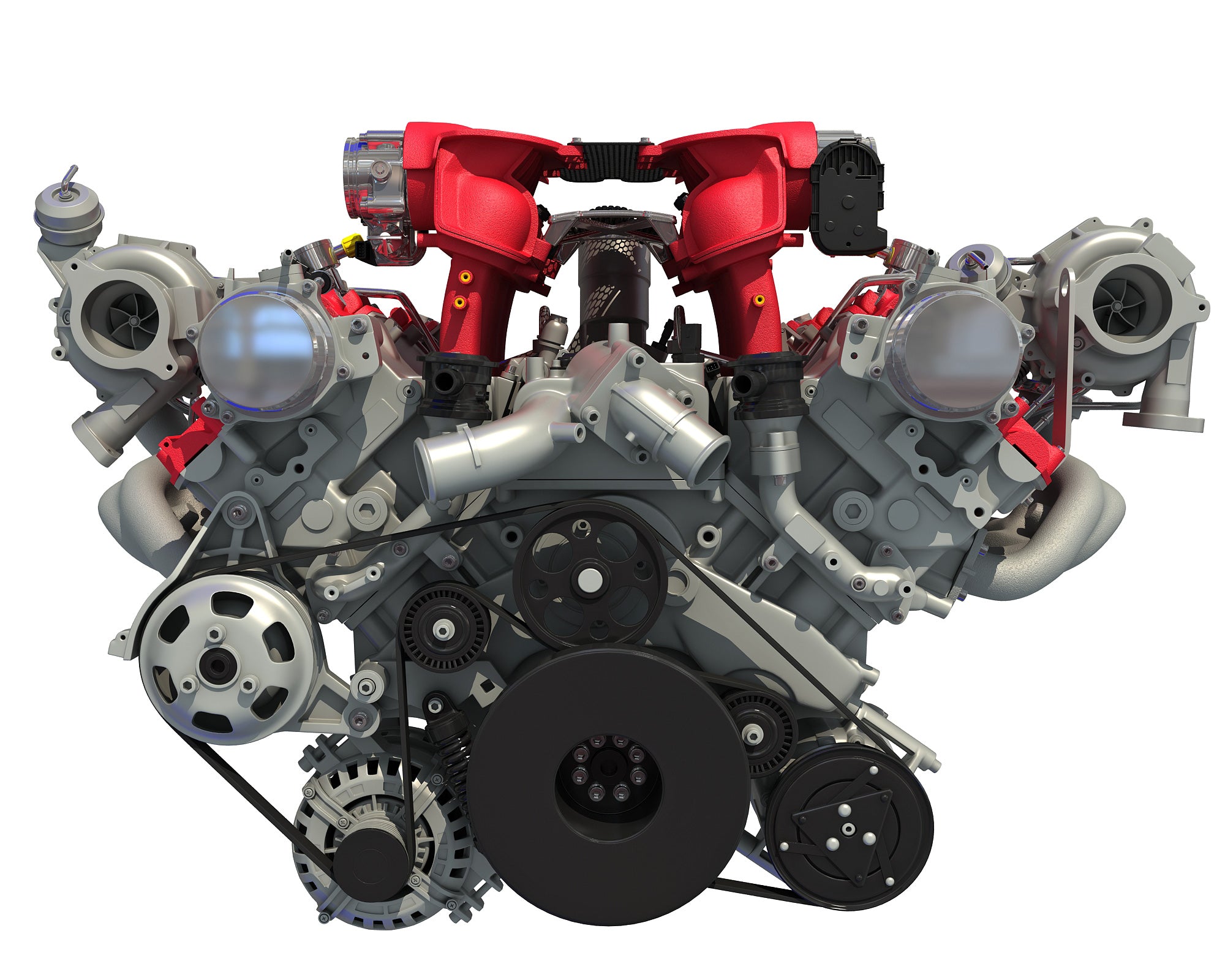 Ferrari Turbocharged V8 Engine