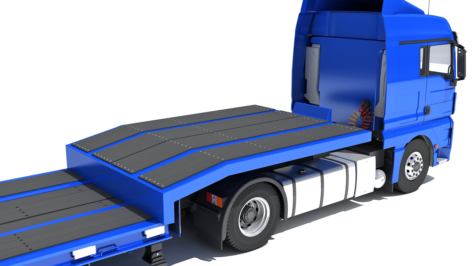 Heavy Truck with Semi Low Loader Trailer