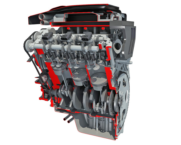 3D Models - Sectioned Animated V6 Engine – 3D Horse