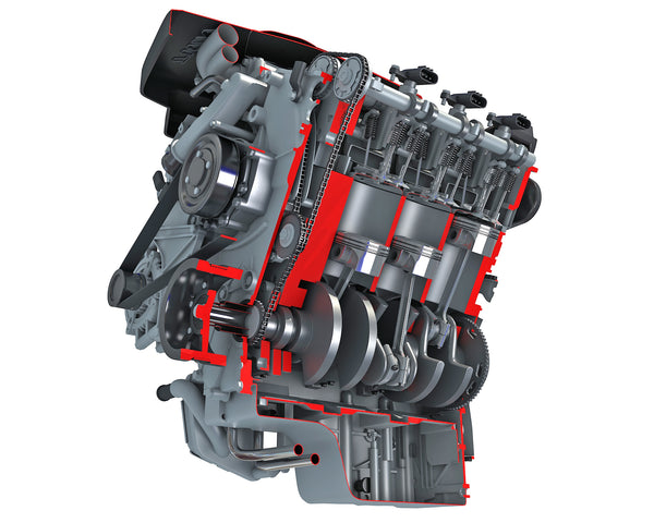 3D Models - Sectioned Animated V6 Engine – 3D Horse