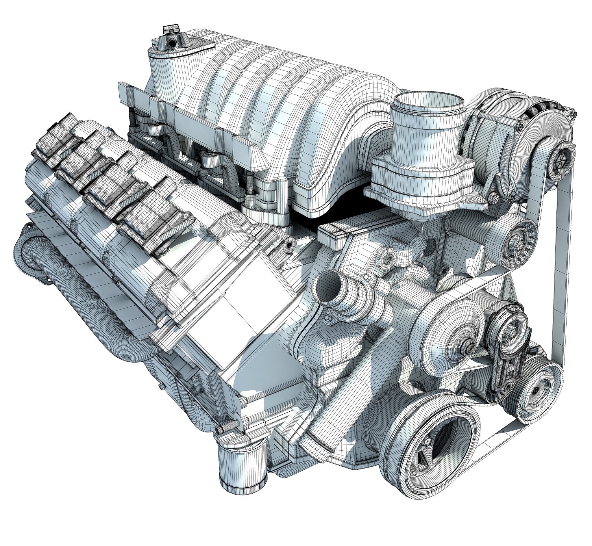 Car Engine 3D Models