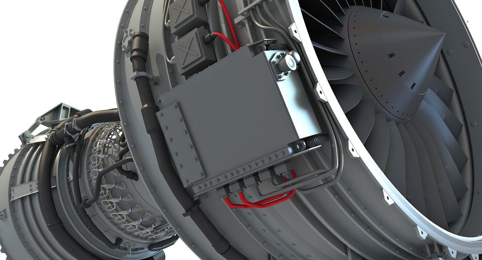 CFM56 Turbofan Engine 3D Model