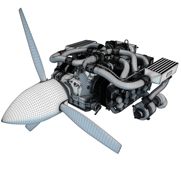 Continental Io-550 Aircraft Engine 3D Model – 3D Horse