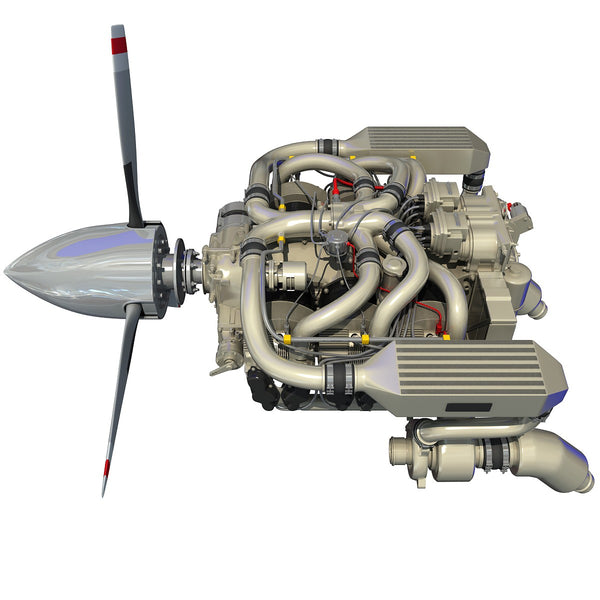 Continental Io-550 Aircraft Engine 3D Model – 3D Horse