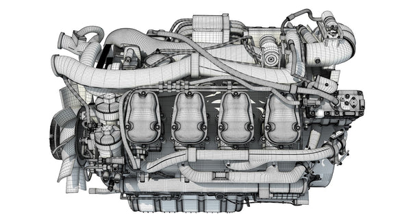 Euro 6 Diesel Engine 3D Model – 3D Horse