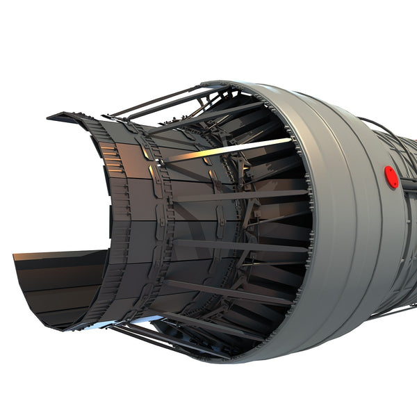 Afterburning Turbofan Engine Cutaway – 3D Horse