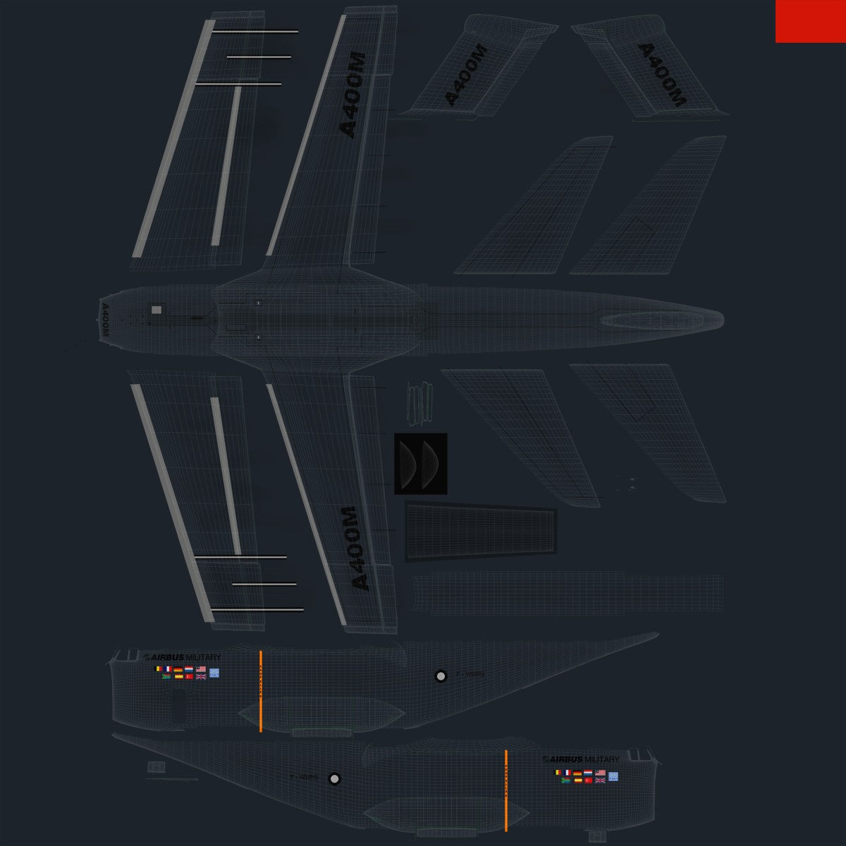 Airbus A400M Atlas 3D Model