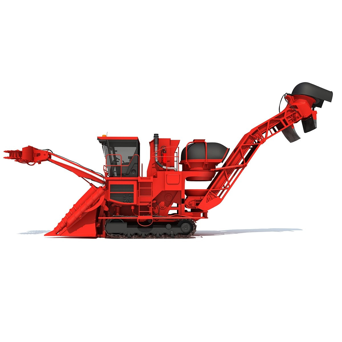 Sugarcane Harvester 3D Model