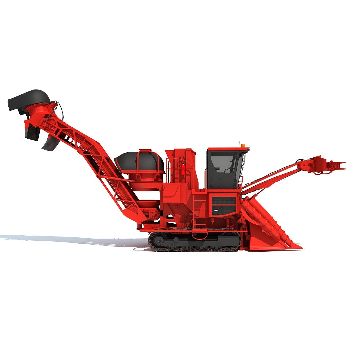 Sugarcane Harvester 3D Model