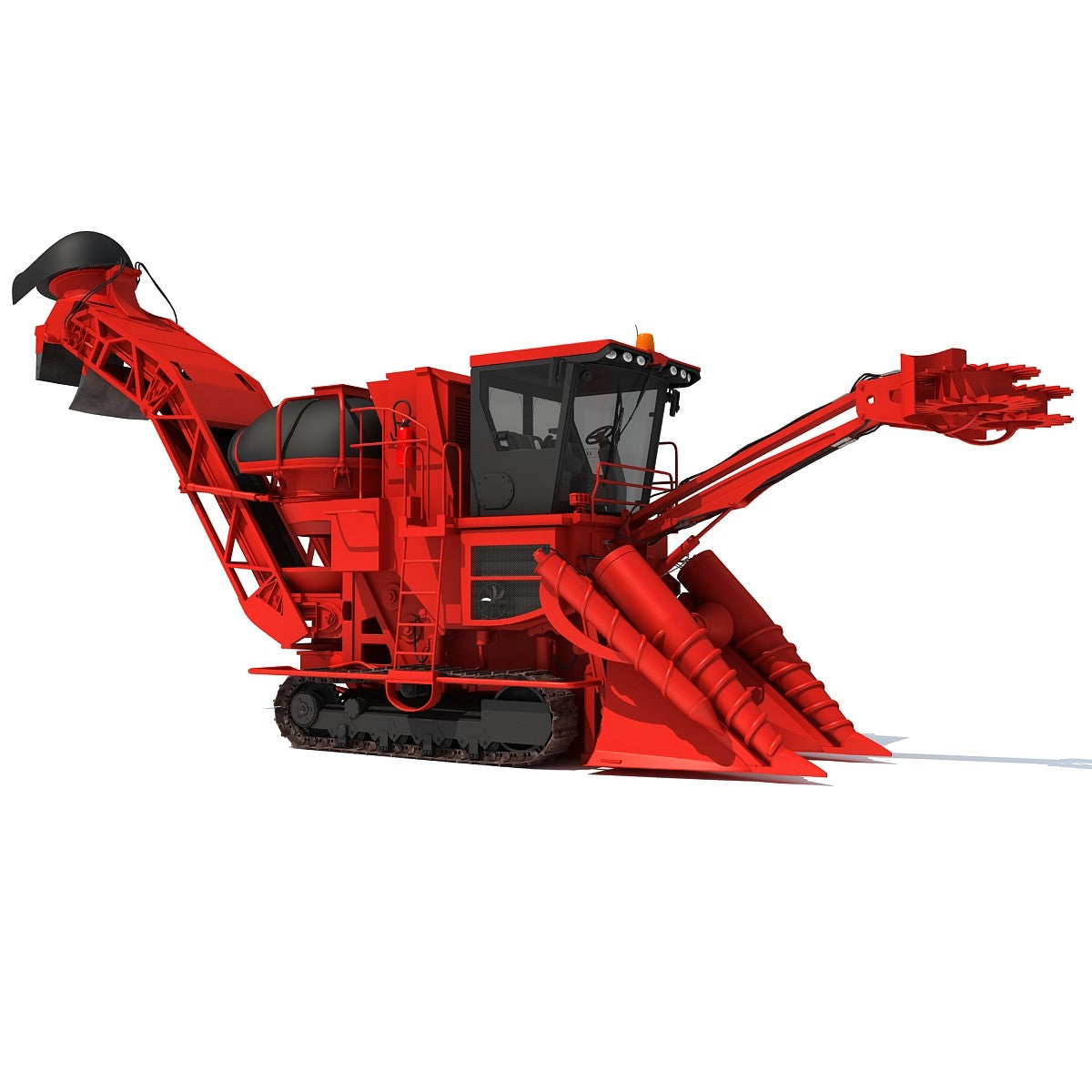 Sugarcane Harvester 3D Model