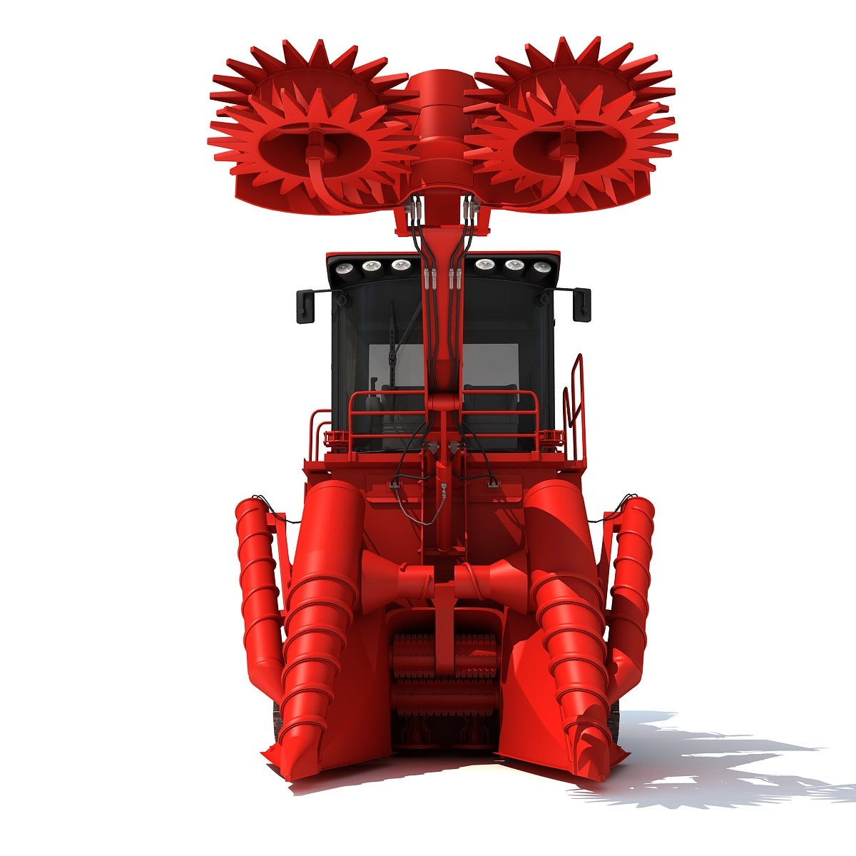 Sugarcane Harvester 3D Model