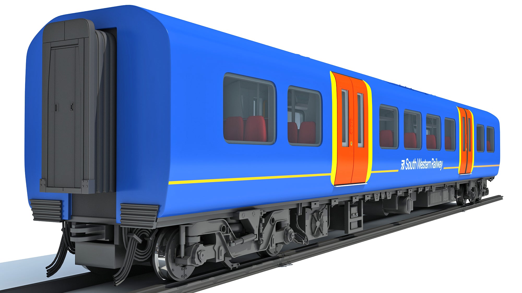 Train Passenger Coach Car 3D Models