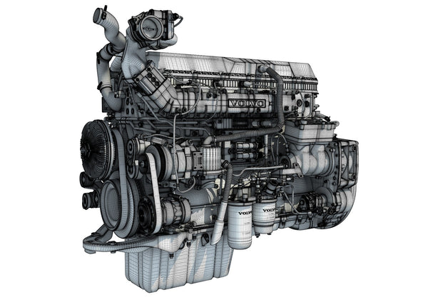 Volvo D13 Engine 3D Model – 3D Horse